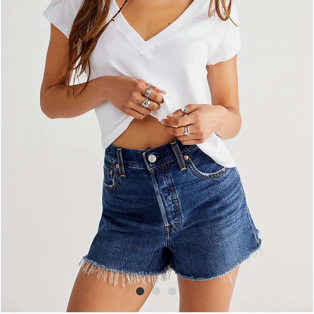 Levi’s Ribcage Shorts, size 32. Worn twice.  Color: Noe Five